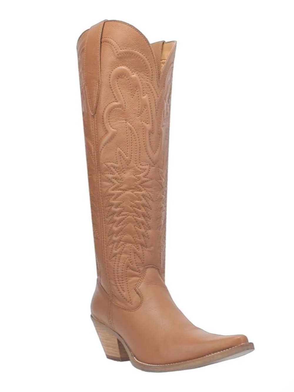 dingo Tall Western Boot in Tan Leather raisin Kane NWT 8.5